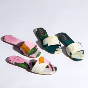 Larroude x Oscar de la Renta Slides